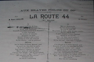 1914 Cauroy les Hermonville - La Route 44 - Chanson